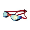 thumbnail image 3 of Gafas de natación para adultos, antivaho, antifugas, modernas, de visión amplia, para buceo en interiores, deportes acuáticos al aire libre rojo, 3 of 8