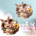 thumbnail image 2 of pdqouc 11.81 Inch 3D Easter Bunny Wall Sticker, Funny Breakthrough Design, Cute Spring Decor for Bathroom, Home & Festival Scene, 2 of 9