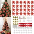 thumbnail image 1 of Para Navidad Juego Flores Pascua Navideña 120 Piezas PVC, 1 of 9