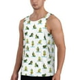 thumbnail image 2 of Fotbe Cute Avocado Yoga Pattern Men's Quick Dry Workout Tank Top Gym Muscle Tee Fitness Bodybuilding Sleeveless T Shirt Breathable Workout Shirt-XX-Large, 2 of 9