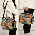 thumbnail image 5 of Oil Paint Seamless Flowers Insulated Lunch Bag Portable Cooler Bag Mommy Bag Large Capacity 6L, 5 of 9