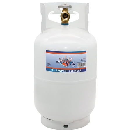 Flame King 10LB Empty Steel Propane Tank LP Cylinder w/ Type1 OPD Valve, for Grills & BBQs