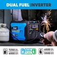 thumbnail image 4 of Pulsar 7,250-Watt Super Quiet Dual Fuel Inverter Generator with Remote Start, 4 of 10