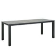 thumbnail image 6 of Side Dining Chair and Table Set, Dark Brown Gray, Metal, Outdoor Patio Balcony Cafe Bistro Garden Hospitality Restaurant, Modern Contemporary HB32690, 6 of 7
