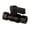 Black, variant on Kingston Brass KF3330 3/8-Inch Swivel x 3/8-Inch O.D. Comp Straight Shut-Off Valve in Polished Chrome
