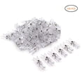 thumbnail image 2 of 100 piezas de mini clips de plástico transparente para papel, pinzas para ropa, pinzas para tendedero, 2 of 7