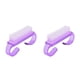 thumbnail image 3 of Soidarity Cepillo de limpieza de uñas Juego de maquillaje de plástico Manicura pedicura Accesorios de exfoliación de color Herramienta de cuidado de Violeta 2piezas Soidarity CBP389561, 3 of 5