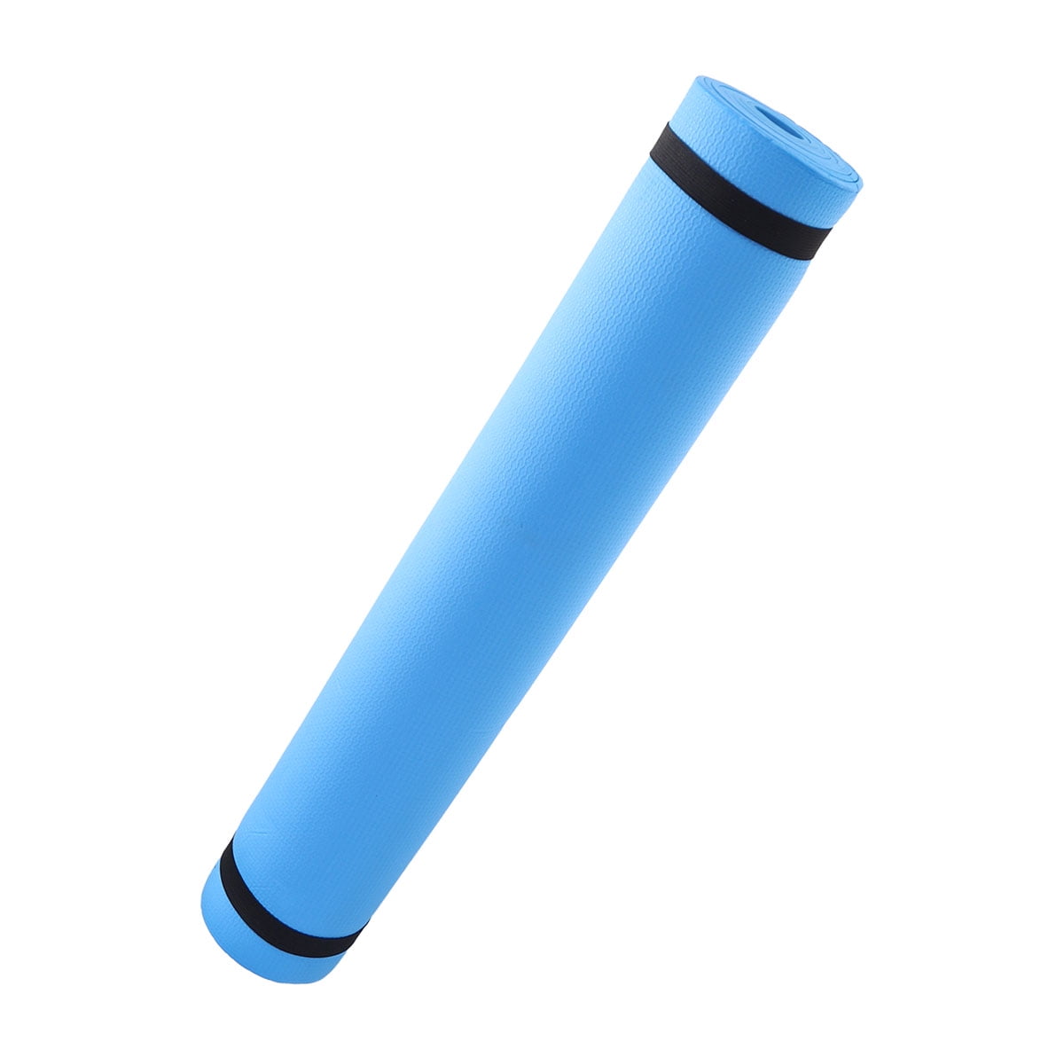 2pcs Portable EVA Yoga Mat Anti-slip Yoga Fitness Mat Outdoor Camping Exercise Mat for Hot Yoga Pilates Aerobic Fitness Stretching Routines (Blue)