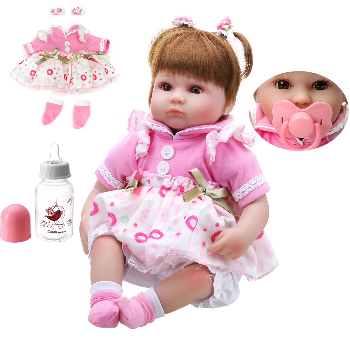 Realistic Reborn Baby Dolls Newborn Babies Vinyl Silicone Girl Doll Handmade 11/"