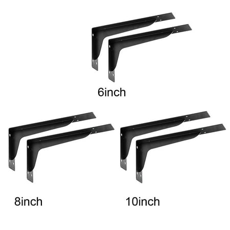 

1pair Shelf Bracket DIY Corner Brace Black Heavy Duty Modern Triangle Support