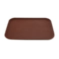 thumbnail image 2 of GET NS-1216-BR BPA-Free Non-Slip Plastic Rectangular Serving Tray, 12" x 16", Brown, 2 of 2