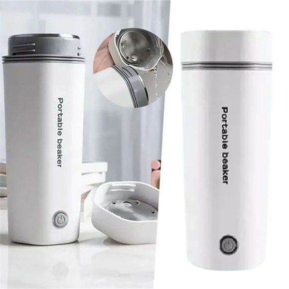 NANDIYNZHI Big Deals 350Ml Travel Electric Kettle Small Stainless Steel Portable Electric Kettle For Boiling Water Travel Tea Kettle Automatic Shut Off Water Boiler One Cup Hot Water Maker White