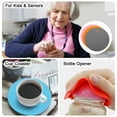 thumbnail image 5 of Uxcell 3pcs Silicone Jar Opener Pads, 17.5cm/7" Texture Can Opener Multipurpose Round Bottle Lid Opener Non-Slip Coasters for Weak Hands Seniors Children, Pink, Orange, Gray, 5 of 5
