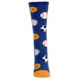 thumbnail image 3 of MeMoi Bounce Back Greeting Card Crew Socks, One Size, Blue, 3 of 5