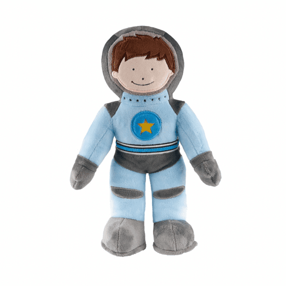 Storklings Astronaut Stuffed Animal, Spaceman Plush Soft Space Toy 12” Height, Astronaut Toy in a Blue Spacesuit