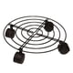 thumbnail image 1 of Soporte para maceta de hierro de metal de 10 pulgadas con ruedas, resistente con bloqueo, 1 of 9