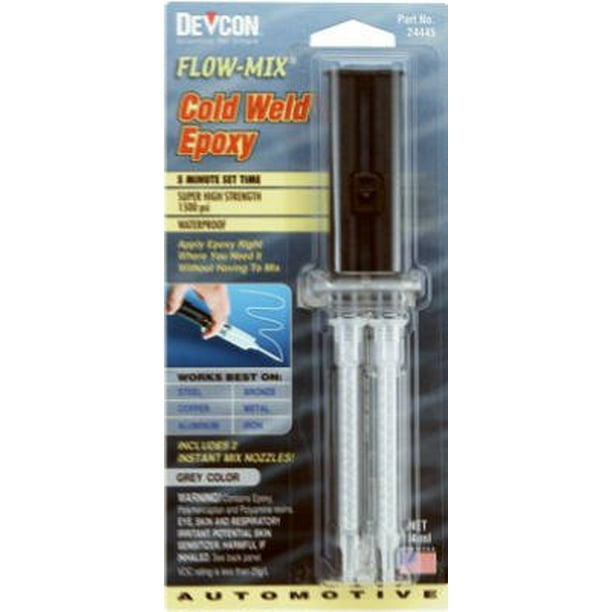 DEVCON FlowMix Cold Weld Epoxy 0.47 fl. oz. syringe carded (14 ml