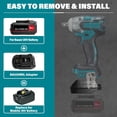 thumbnail image 2 of Adaptador para Bauer 20V Batería Li-ion Convertir a para Ma*kita 18V, Usar para Ma*kita 18V Batería Herramientas Eléctricas Inalámbricas (Solo Adaptador), 2 of 7