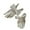 White, variant on 1 Pair Women Gloves Satin Bow Decor Solid Color Fiver Fingers Vintage Soft Anti-slip Breathable Bride Wedding Prom Banquet Performance Gloves