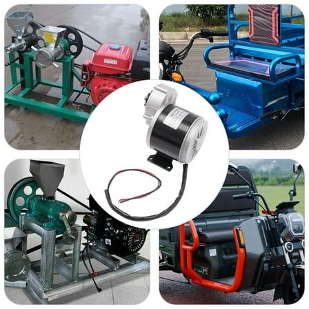 Gear Reduction Electric Motor, Geared Reduction Motor  Aluminum Round DIY Engine Kit For Light And Heavy Electric Tricycles 350W 24V Electric Motor