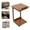 Walnut, 40*40*63cm, variant on ToppiJoy 2 Tier C-Shaped End Table with Wheels, Wooden Side Table for Couch TV Tray Reading with Storage Adjustable Desktop for Living Room Bedroom (Walnut, 40*40*63cm)