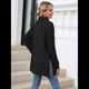 thumbnail image 5 of Camisas de Larga para Mujer, Blusas Túnica Casuales de Cuello Alto Negro XL, 5 of 10