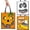 3 Clear Tote Bags, variant on Joyfy 6 Pcs Halloween Pumpkin Leaf Bags, Plastic Lawn Bags for Yard Fall Leaf Halloween Decorations, Jack o' Lantern Reusable Trash Bag for Party Favor