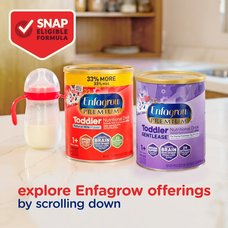 Enfagrow Premium Powder Toddler Nutritional Milk Drink, Supports Growth & Immune Health, Natural Milk Flavor, 24 Oz Can Enfagrow Premium Powder Toddler Nutritional Milk Drink, Supports Growth & Immune Health, Natural Milk Flavor, 24 Oz Can