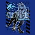 thumbnail image 2 of Junior's Jurassic World: Dominion Warning Carnotaurus Dinosaur  Graphic Tee Royal Blue Large, 2 of 3