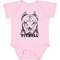 thumbnail image 3 of Inktastic Pitbull Sketch Portrait with Dog Breed Name Boys or Girls Baby Bodysuit, 3 of 5