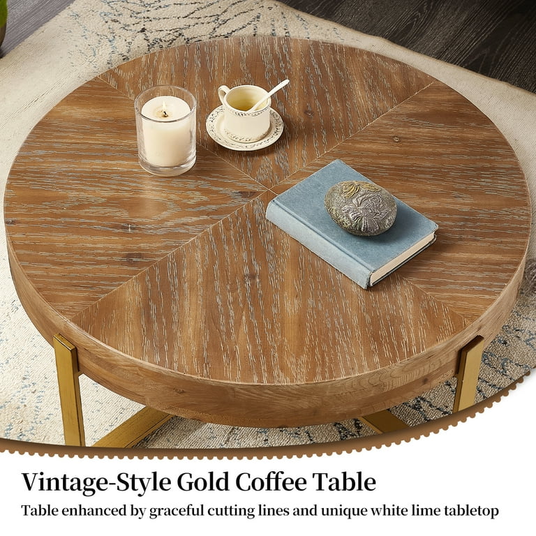 Mid century modern sale round coffee table