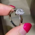 thumbnail image 2 of 2Ct Pear Cut Lab-Created Diamond Solitaire Engagement Ring 14K White Gold Plated, 2 of 4