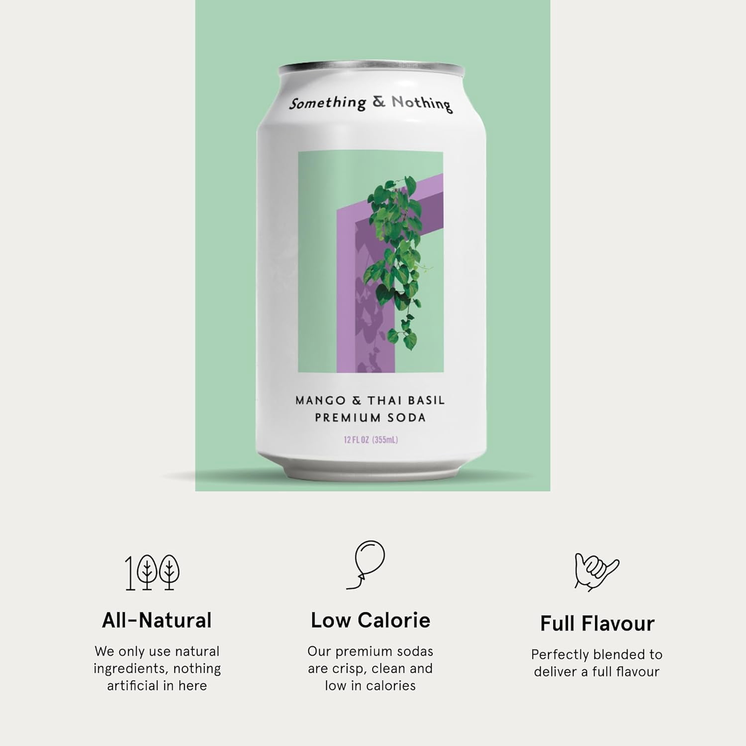 Mango & Thai Basil Premium Soda