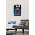 thumbnail image 2 of Marvel Comics - Thor - Art Deco Wall Poster, 14.725" x 22.375", Framed, 2 of 3