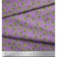 thumbnail image 3 of Soimoi Silk Fabric Chestnut Leaves Decor Fabric Printed Yard 42 Inch Wide, 3 of 3