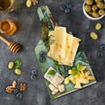 thumbnail image 5 of Marine Cutting Board, Naples Small Boats at Historical Italian Coast Heritage Castle Nautical Art, Decorative Tempered Glass Cutting and Serving Board, Wine Bottle Shape, Multicolor, by Ambesonne, 5 of 5