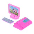 thumbnail image 2 of Table Model PC Computer Realistic Desktops Keyboard Fax Machine 3PCS Simulation Scene Cake Toppers 1:12 Scale Room Accs, 2 of 4