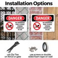 thumbnail image 3 of No Swimming Pool Closed Chemicals In Use OSHA Danger Aluminum Sign 24 Inch x 18 Inch - 5 Pack, 3 of 8
