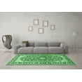 thumbnail image 3 of Ahgly Company Indoor Rectangle Medallion Emerald Green Traditional Area Rugs, 7' x 9', 3 of 4