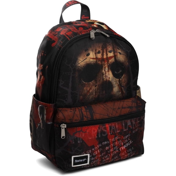 Warner Brothers Friday The 13th Jason 13" Deluxe Nylon Mini Backpack