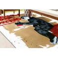 thumbnail image 3 of Graffiti Rug, Abstract Rug, Banksy Monkey Rugs, Dining Room Rug, Banksy Art Rug, Gift For The Home Rugs, Machine Washable Rug, Door Mat Rug, 2.3'x3.3' - 70x110 cm, 3 of 9