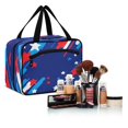 thumbnail image 6 of Travel Toiletry Bag with Metal Hook Large Capacity Cosmetic Bag Toiletry Bags for Travel, Gym, Camping Red and White Stripes Stars, 6 of 9