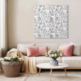 thumbnail image 5 of Gray Flowers Wall Art Painting on Canvas, Farmhouse Pastoral Vintage Plants Branches Canvas Art Home Prints Wall Art Framed Modern Artwork for Living Room Bedroom Wall Decor 12x12in, 5 of 9