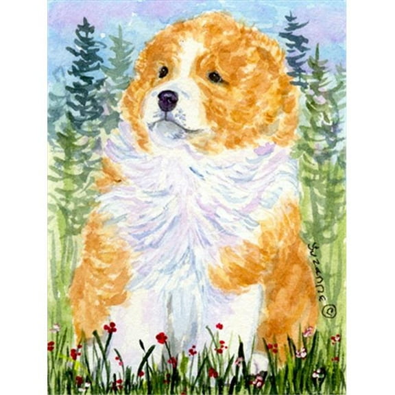 11 x 15 In. Sheltie Flag, Garden Size