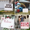 thumbnail image 3 of 4 Pack Blank Yard Signs with Metal Stakes, 17 x 12 inches Corrugated Plastic Board Signs, Custom Yard Sign for Yard Sale Sign Outdoor, Garage Sale, Open House, Estate Sale, Guidepost, Birthday, 3 of 10