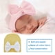 thumbnail image 5 of Sonducket Gorros de bebé, gorro con nudo de lazo, bonitos gorros para bebés, regalos de cumpleaños, accesorios cómodos para niños pequeños, mano de Sombreros nudo blanco amarillo Sonducket AP009361-21B, 5 of 5