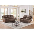 thumbnail image 3 of Picket House Furnishings Grover Power Motion Sofa-Power Head Recliner-Brown, 3 of 15