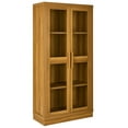 thumbnail image 2 of Better Homes & Gardens Ezra Glass Door Storage Accent Cabinet, Light Honey finish, 2 of 10