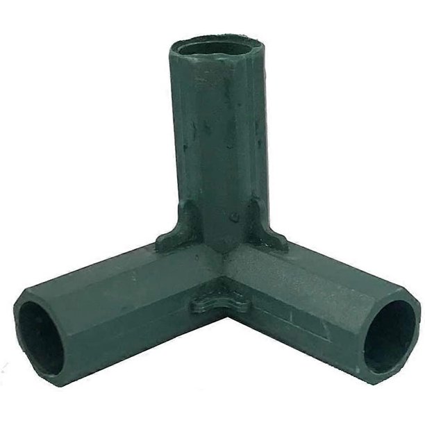 ZHAOCHENG Conectores de esquina para marco de jardín, 4 piezas, 3 vías, conector de esquina para invernadero, marco de invernadero, conectores para muebles, ángulo recto interior de 16 mm, 3 vías