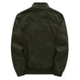 WenVen Men's Fall Cotton Bomber Jacket Lightweight Long Sleeve Work
